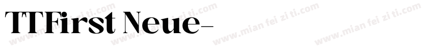 TT First Neue字体转换